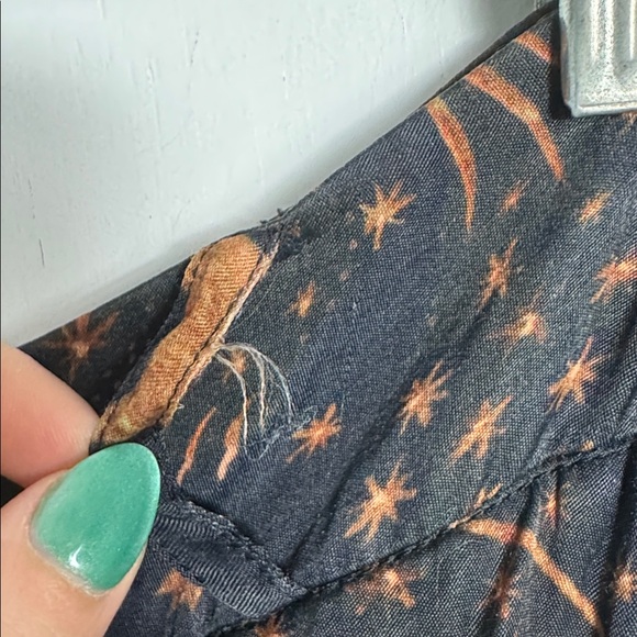 Farm Rio x Anthropologie Wide-Leg Trousers Sun Moon Print Size Small - Picture 5 of 16